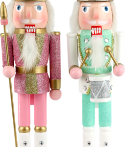 2915 NUSSKNACKER HOLLY JOLLY S/2